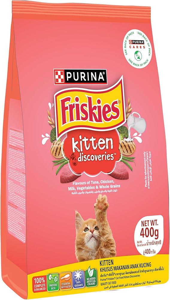 PURINA FRISKIES KITTEN DISCOVERIES CAT FOOD 400G