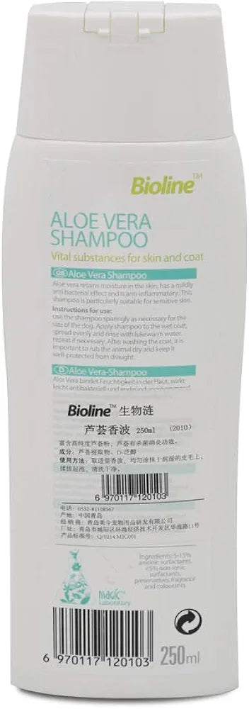 Bioline Aloe Vera Shampoo For Dogs 250ml