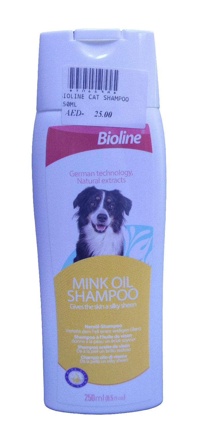Bioline Mink Oil Shampoo For Dogs 250ml