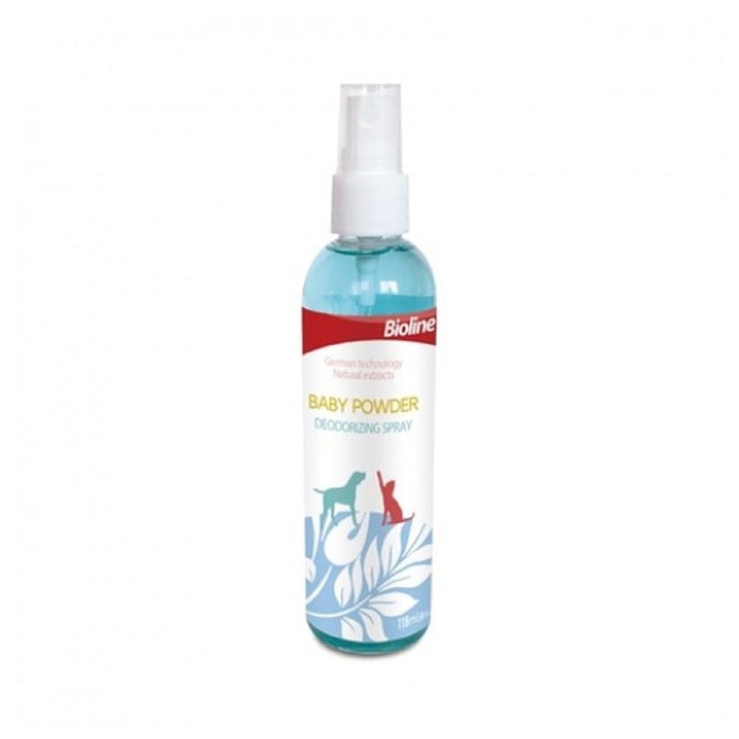 BIOLINE BABY POWDER DEODORANT SPRAY FOR DOGS & CAT'S 118ml