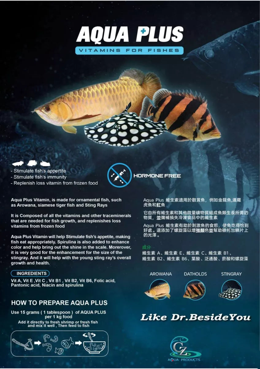 CZ AQUA PLUS VITAMINS FOR FISHE,S