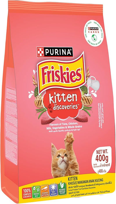 PURINA FRISKIES KITTEN DISCOVERIES CAT FOOD 400G
