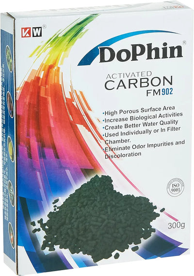 DOLPHIN ACTIVATED CARBON FOR CHEMICAL TREATMENT OF AQUARIUM WATER 300G