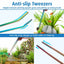 HYGGER 6-in-1 Color Stainless Steel Long Aquarium Aquascaping Tools Kit for Fish Tank Starters