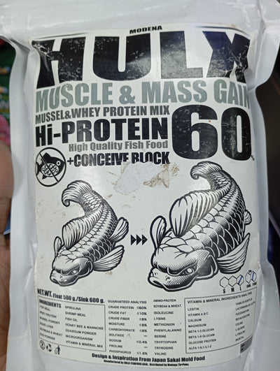 HULX MUSCLE & MASS GAIN HI PROTEIN 60' 500GM