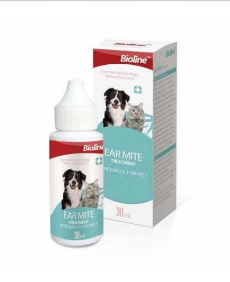 BIOLINE EARMITE TREATMENT FOR PET,S 30 ML