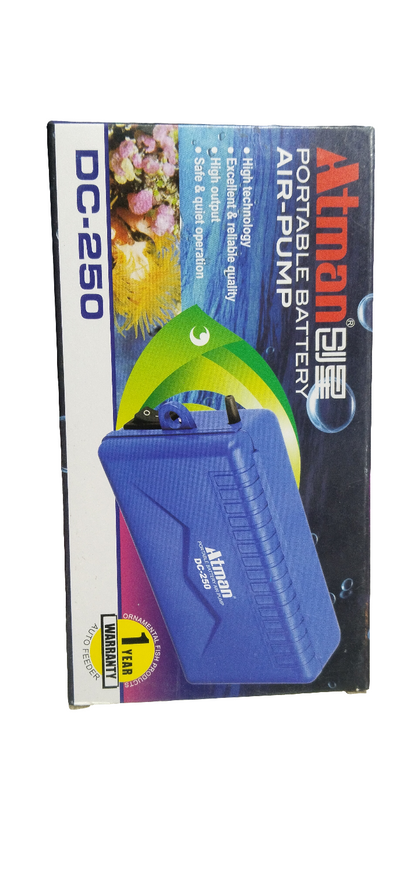 ATMAN PORTABLE BATTERY AIR PUMP DC-250