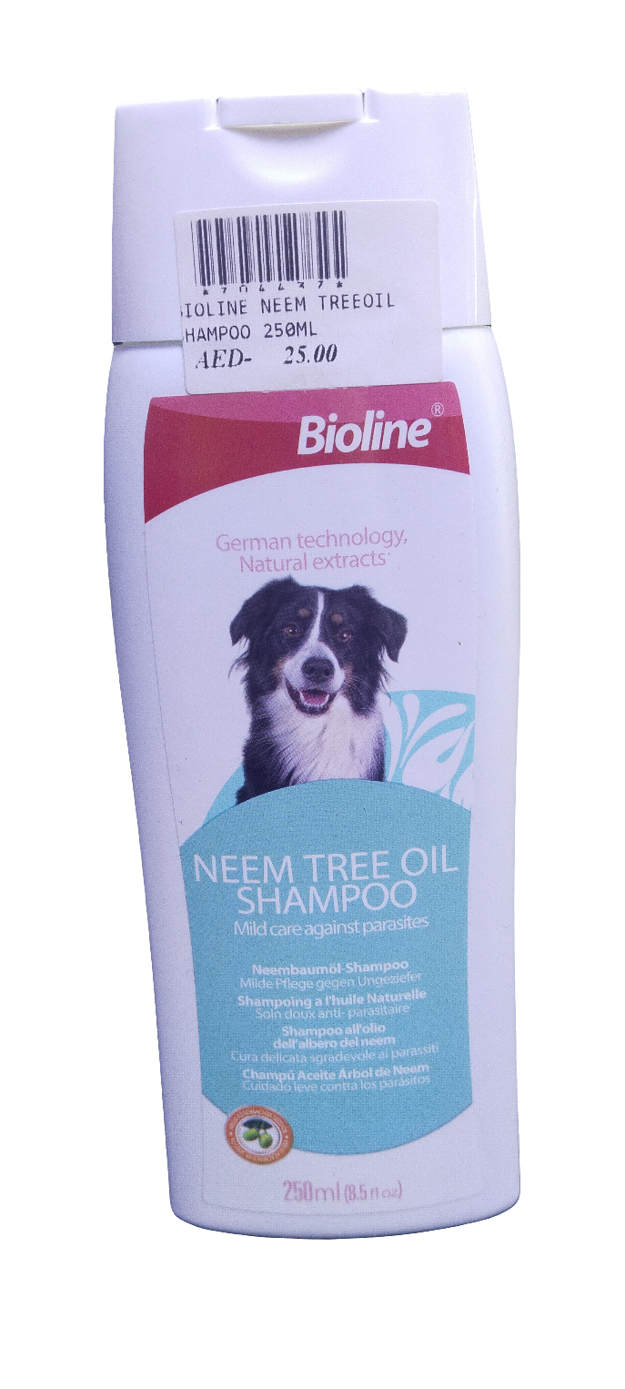 Bioline Neem Tree Oil Shampoo For Dogs 250ml
