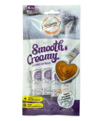 Smooth & Creamy Lickable Cat Treats 4x15g